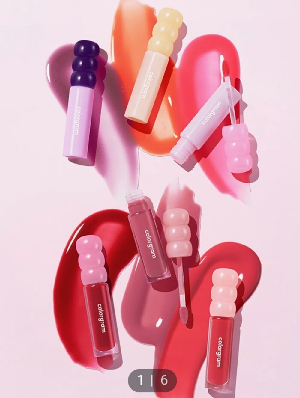 colorgram Fruity Glass Gloss Lip Gloss - Pink & Red Shades